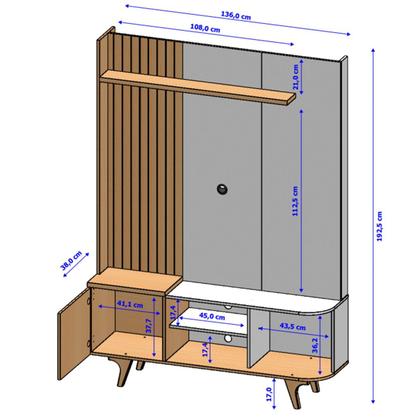 Imagem de Home Estante Rack Corumbau Para TV até 55 Polegadas