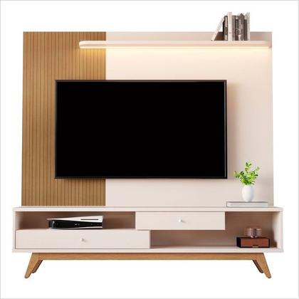 Home jb painel 5232 luxo elmo (bp) led off white - Painel para TV