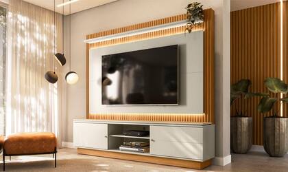 Imagem de Home para TV ate 75 Polegadas Com Led Clark Nature Off-White