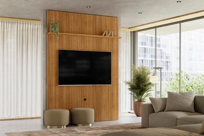 Imagem de Home Piso-Teto New Interlagos para TV de até 65 polegadas - Cumaru - Madetec