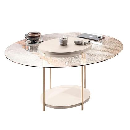 Imagem de Home Suspenso Empire Cinamomo Off White e Kit Mesa de Centro Sky Off White- HB Móveis