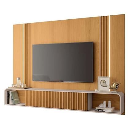 Imagem de Home Suspenso Empire Cinamomo Off White e Kit Mesa de Centro Sky Off White- HB Móveis