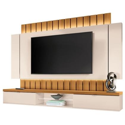 Imagem de Home Suspenso Illusion 2.2 e Mesa de Centro Cadenza Cinamomo Off White - HB Móveis