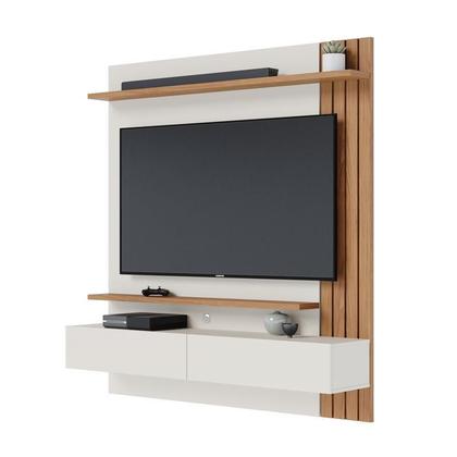 Imagem de Home Suspenso Juriti 1.5 para TV até 65” Off White Matte/Freijo - Colibri