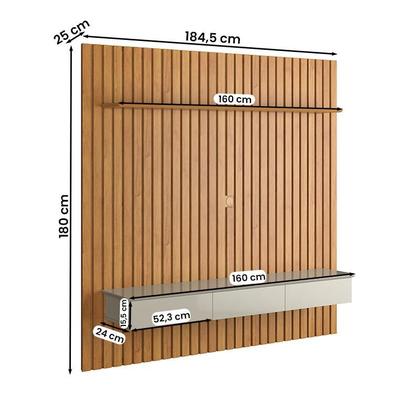 Imagem de Home Suspenso Ripado Antares 1.8 Sala TV Até 75 Polegadas