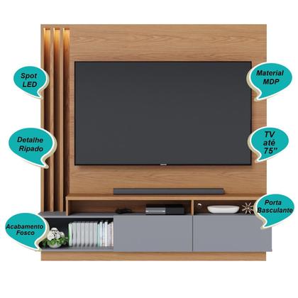 Imagem de Home Theater 2 Portas Basculantes com Led Humaitá