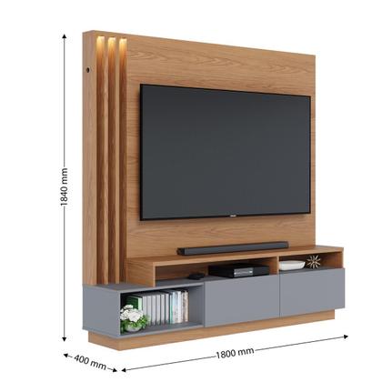 Imagem de Home Theater 2 Portas Basculantes com Led Humaitá