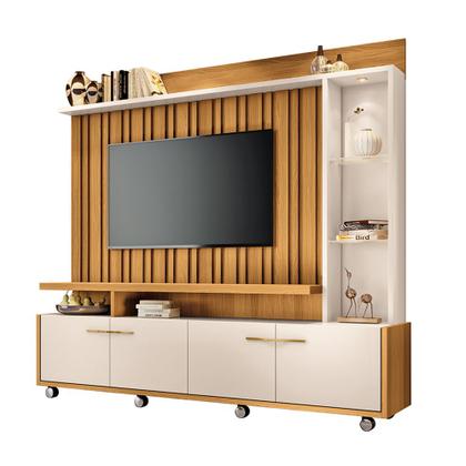 Imagem de Home Theater Decorativo Perseu TV até 60" com LED Cinamomo/Off White G26 - Gran Belo