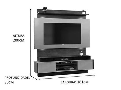 Home Veron 1,80 Louro Freijo/Off White Rud Rack - Alpoim Imagem de Home Veron 1,80 Louro Freijo/Off White Rud Rack