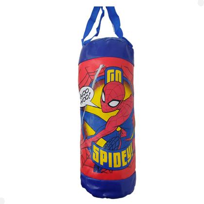 Imagem de Homem Aranha Saco Pancadas Boxe Infantil 3 Peças com Luvas