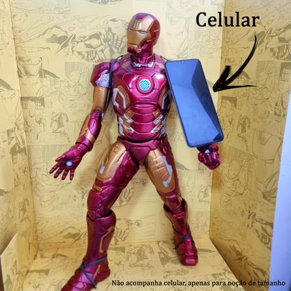 Imagem de Homem De Ferro Boneco Gigante Vingador Com Som 50cm Marvel
