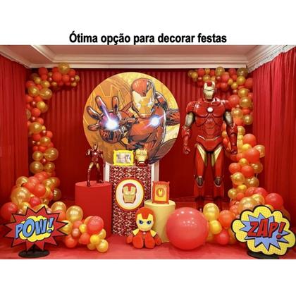 Imagem de Homem De Ferro Boneco Gigante Vingador Com Som 50cm Marvel