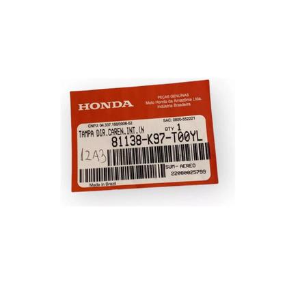 Imagem de Honda Pcx 150  Carenagem Porta-luvas Genuíno 81138K97T00YL 