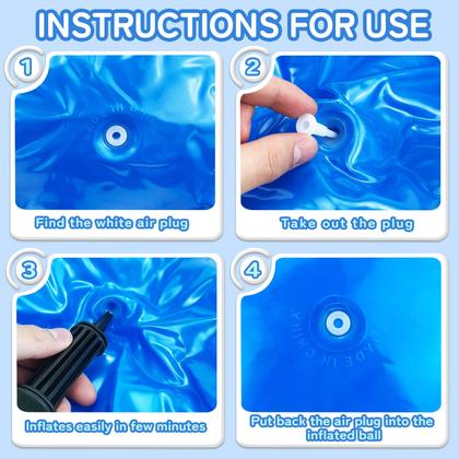 Imagem de Hopper Ball Hymaz Dinosaur de 18 polegadas com alças e bomba de ar, 5 unidades