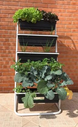 Imagem de Horta Vertical Jardineira Floreira Al-262 5 Cestos 60 cm