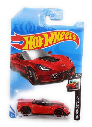 Imagem de Hot Wheels 2019 HW Roadsters Corvette C7 Z06 Conversível 95/250, Vermelho