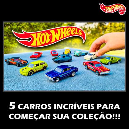 Imagem de Hot Wheels 5 Carrinhos Sortidos Kit Matel Caixa Coleção Miniatura Original Ferro Hotwheels Menino