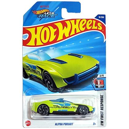 Imagem de Hot Wheels Básico Mattel Hot Wheels Let's Race HW First Response Alpha Pursuit Polícia (Lote A - 2025)