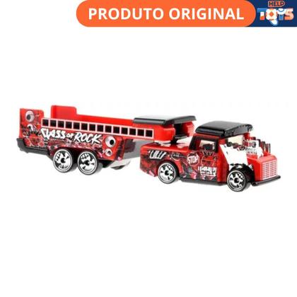 Imagem de Hot wheels caminhão track fleet haulin class - mattel jcm68/hyt56