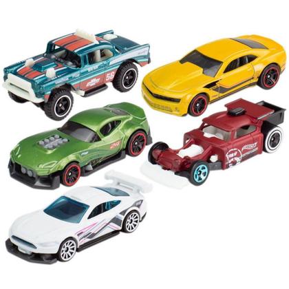 Imagem de Hot Wheels Cartela de Carrinhos com 5 Mattel - Escolha o Kit