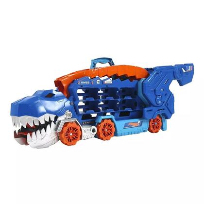 Imagem de Hot Wheels City Pista Super Reboque De T-Rex Luz e Som - Mattel HNG50