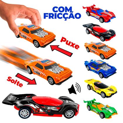 Imagem de Hot Wheels Fast Racer Carrinho De Fricção Emite Som De Motor E Luz Para Crianças