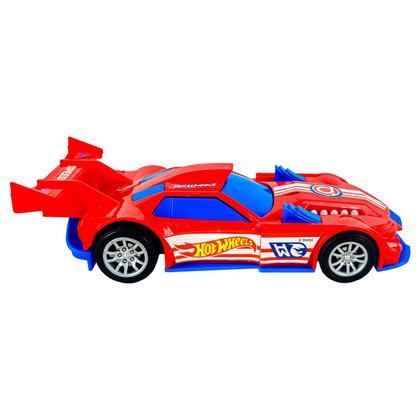 Imagem de Hot Wheels Fast Racer Carrinho De Fricção Emite Som De Motor E Luz Para Crianças