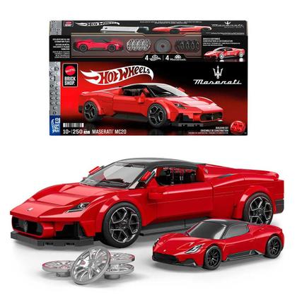 Imagem de Hot Wheels Jogo de Construção Speed Maserati MC20 Mattel