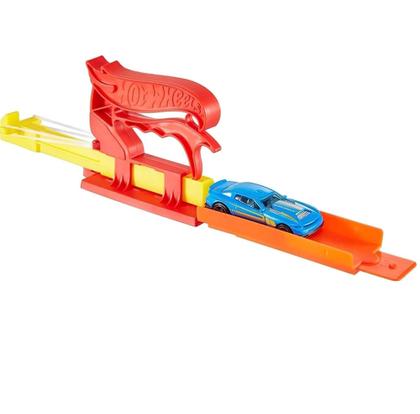 Imagem de Hot Wheels Lançador Básico Vermelho Com CarrO - Mattel (43205)