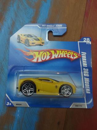 Hot Wheels Mainline Ferrari 360 Modena Amarela - Carrinhos