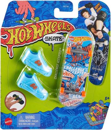 Imagem de Hot Wheels Mini Skate de Dedo com Tênis Sortido Mattel HGT46
