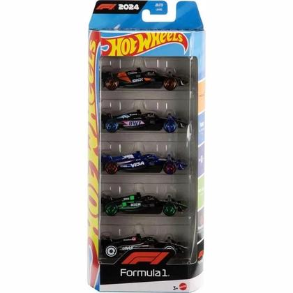 Imagem de Hot Wheels pack Com 5 carrinhos Formula 1 Mattel JGF58