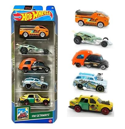 Imagem de Hot Wheels Pack com 5 Carrinhos HW Getaways HTV46 - Mattel (41207)