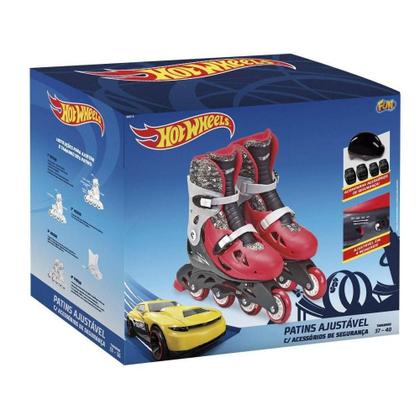 Imagem de Hot Wheels Patins Ajustável G2 Tam 37 ao 40 - Fun Divirta-se