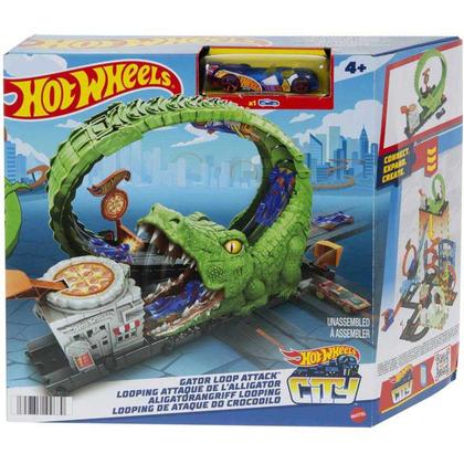 Imagem de Hot Wheels Pista Acessórios Looping Ataque Crocodilo Mattel