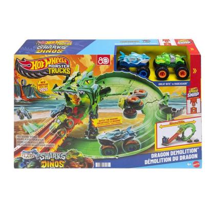 Imagem de Hot Wheels Pista Destruição do Dragão 80 Anos - Mattel