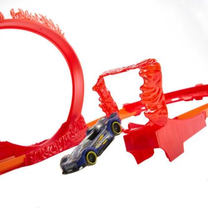 Imagem de Hot Wheels Pista TRACK Builder Looping de Fogo