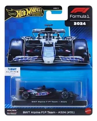 Imagem de Hot Wheels Premium Carrinho 1:64 Metal Formula 1 BWT Alpine Team A524 31 - Mattel