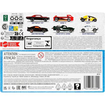 Hot Wheels Silver Series Legends Tour 6 Carrinhos Metal Escala 1