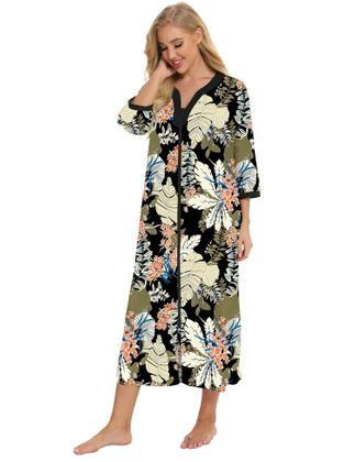 Imagem de House Dress Bloggerlove, camisola com decote em V para mulheres