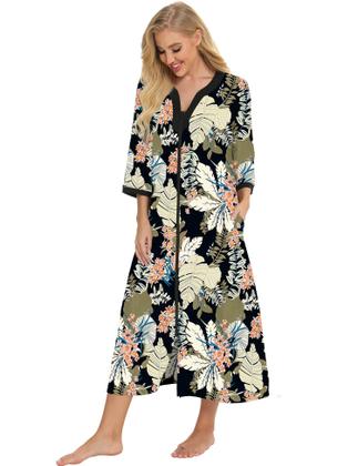 Imagem de House Dress Bloggerlove, camisola com decote em V para mulheres