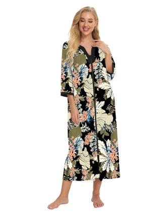 Imagem de House Dress Bloggerlove, camisola com decote em V para mulheres