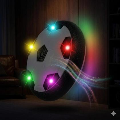 Imagem de Hover Ball Futebol LED Infantil Bola Flutuante Indoor Não Risca Seguro Para Casa Criança