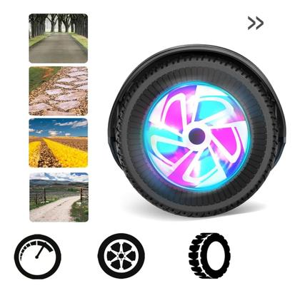 Imagem de Hoverboard Azul Estrelar 6,5 Polegadas Smart Balance Bluetooth LEDs Com alça
