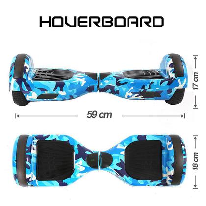 Imagem de Hoverboard Bluetooth 6,5 Polegadas Azul Militar Hoverboard
