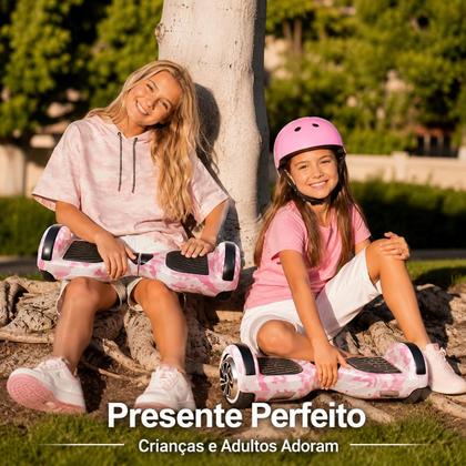 Imagem de Hoverboard Bluetooth 6,5" Polegadas Rosa Militar HoverboardX