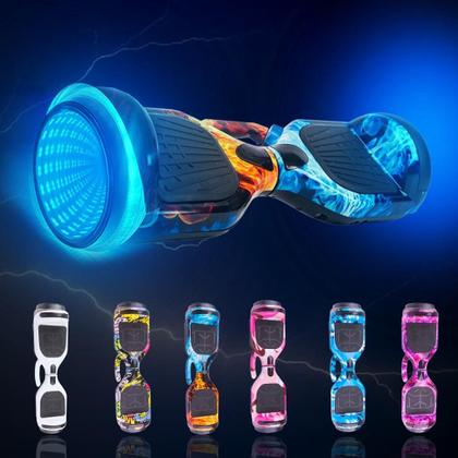 Imagem de Hoverboard Elétrico Infantil 2024  6.5 com LED, Bluetooth e Bateria de Grande Capacidade  Nova Geração