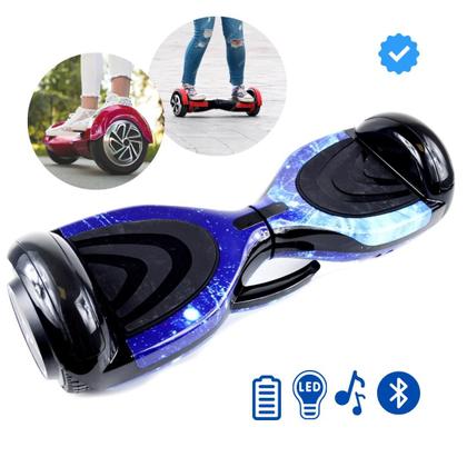Imagem de Hoverboard Hip Hop Skate Elétrico Balance Scooter Portátil com Luzes LED Mobilidade Urbana Bivolt