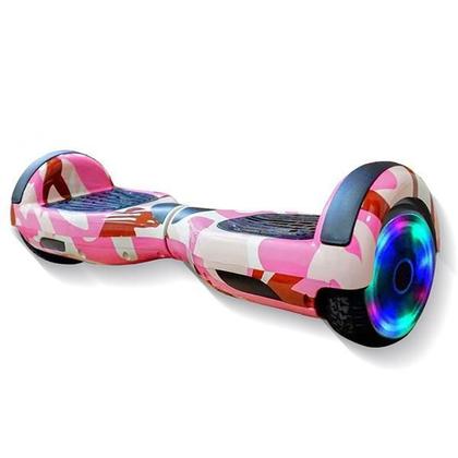 Imagem de Hoverboard Overboard Skate Elétrico Led Rosa Camuflado Nº18