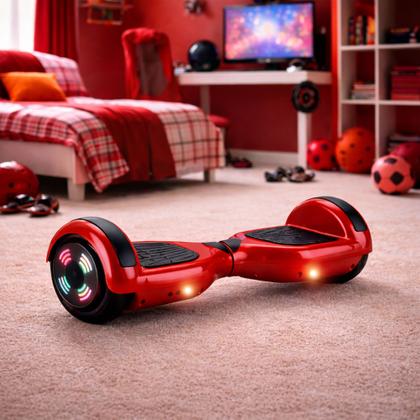 Imagem de Hoverboard Skate Elétrico 6.5 Led Bluetooth Vermelho
